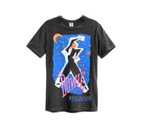 Amplified Unisex Adult Serious Moonlight David Bowie T-Shirt (XL) (Charcoal)