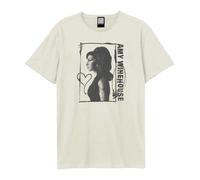 Amplified Unisex Adult Side Profile Amy Winehouse T-Shirt GD4111