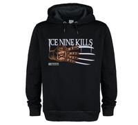 Amplified Unisex Adult Silver Scream Ice Nine Kills Hoodie (3XL) (Black)