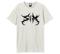 Amplified Men's SiM Logo T-Shirt in White | Size: Large Amplified White L