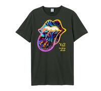Amplified Men's Sixty Tongue The Rolling Stones T-Shirt in Charcoal | Size: 3XL Amplified Charcoal 3XL