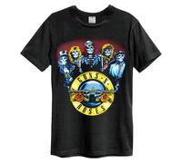 Amplified Unisex Adult Skeleton Drum Guns N Roses T-Shirt GD3455