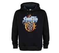 Amplified Men's Skull & Flames Spinal Tap Hoodie in Black | Size: 3XL Amplified Black 3XL