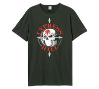 Amplified Unisex Adult Skull Cypress Hill Vintage T-Shirt GD2900