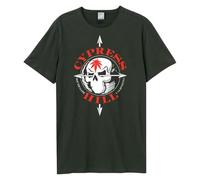 Amplified Unisex Adult Skull Cypress Hill Vintage T-Shirt (XS) (Charcoal)