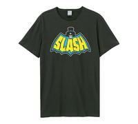 Amplified Unisex Adult Slash Bat Slayer Vintage T-Shirt (M) (Charcoal)