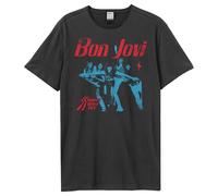 Slippery When Wet Bon Jovi T-Shirt Amplified Charcoal XL