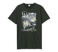 Amplified Unisex Adult Snow Leopards The Hu T-Shirt (M) (Charcoal)
