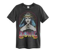 Amplified Unisex Adult Sphinx David Bowie T-ShirtXS Charcoal GD860