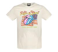 Amplified Unisex Adult Steel Wheels The Rolling Stones T-Shirt GD448
