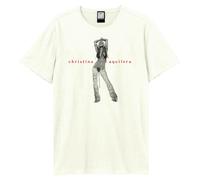 Amplified Unisex Adult Stripped Christina Aguilera T-Shirt GD1806