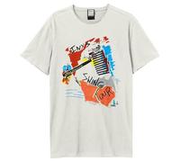 Amplified Unisex Adult Swing Tour INXS T-Shirt (M) (Vintage White)