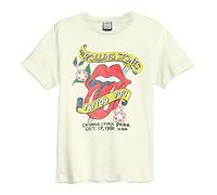 Amplified Unisex Adult Tattoo You The Rolling Stones T-Shirt (XXL) (Vintage White)