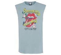 Amplified Unisex Adult Tattoo You The Rolling Stones Tank Top (S) (Strange Blue)