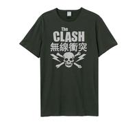 Amplified Unisex Adult The Clash T-ShirtXS Charcoal GD663