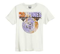 Amplified Unisex Adult Tie Dye Shield Ramones T-Shirt GD236