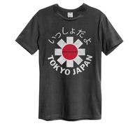 Amplified Unisex Adult Tokyo Japan Red Hot Chili Peppers T-SXS Charcoal GD1143
