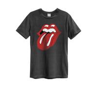 Amplified Unisex Adult Tongue Era The Rolling Stones T-Shirt / XS Charcoal GD846