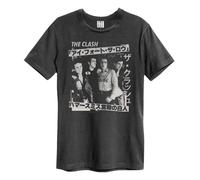 Amplified Unisex Adult Tour Poster The Clash T-Shirt / N/A N/A GD1614