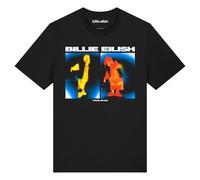 Amplified Unisex Adult True Blue Billie Eilish T-Shirt (M) (Black)