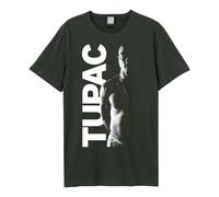 Amplified Men's Tupac Shakur T-Shirt in Charcoal | Size: 3XL Amplified Charcoal 3XL