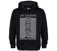 Amplified Unisex Adult Unknown Pleasures Joy Division Hoodie (XL) (Black)