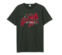 US Tour 77 Icarus Led Zeppelin T-Shirt Amplified Charcoal XS