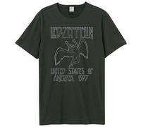Amplified Unisex Adult USA Tour 1977 Led Zeppelin T-Shirt GD1500