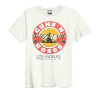 Amplified Unisex Adult Vintage Bullet Guns N Roses T-Shirt / XS Vintage White GD
