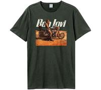 Amplified Unisex Adult Wanted Dead Or Alive Bon Jovi T-Shirt GD2048