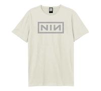 Amplified Unisex Adult White Logo NIN T-Shirt GD4211