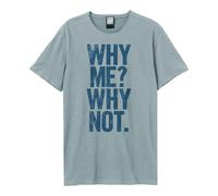 Why Me Liam Gallagher T-Shirt Amplified Pale Blue XS