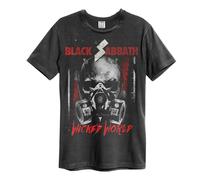 Amplified Unisex Adult Wicked World Black Sabbath T-Shirt GD1518