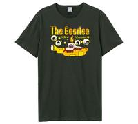Yellow Submarine Bubbles The Beatles T-Shirt Amplified Charcoal XXXL