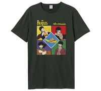 Yellow Submarine Shapes The Beatles T-Shirt Amplified Charcoal M