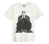 Amplified Unisex Contemplation Tupac T-Shirt S (White)