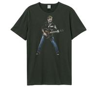 Amplified Unisex George Michael T-Shirt Graphic Print (L) Charcoal