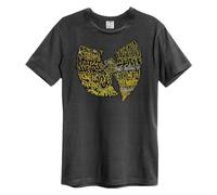 Amplified Unisex Graffiti Wu-Tang Clan Logo T-Shirt XL Charcoal