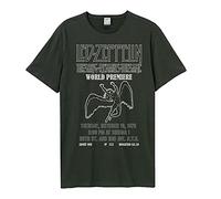 Amplified Unisex Led Zeppelin The Song Remains T-Shirt Charcoal, M