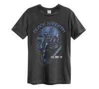 Amplified Unisex Adult US Tour 78 Black Sabbath T-Shirt, Charcoal, Large