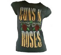 Amplified Vintage Official GNR Guns n Roses Logo Font Rock Star VIP T-Shirt