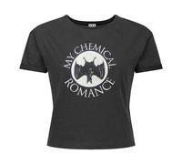 Amplified Women's Bat Tank My Chemical Romance Crop Top in Charcoal | Size: Medium Amplified Charcoal M