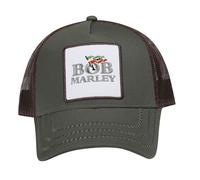 Amplified Women's Bob Marley Trucker Cap in Green Amplified Green One Size