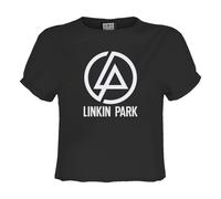 Circle Logo Linkin Park Crop Top Amplified Charcoal L