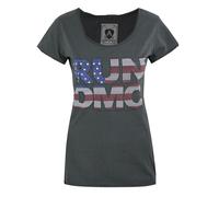 Vanilla Underground Amplified Clothing Womens Grey Run Dmc Short Sleeved T-Shirt (Small)
