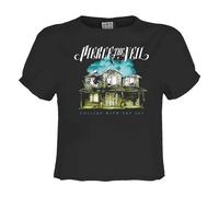 Amplified Women's Collide With The Sky Pierce The Veil Crop Top in True Black | Size: 2XL Amplified True Black 2XL