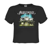 Amplified Women's Collide With The Sky Pierce The Veil Crop Top in True Black | Size: XS Amplified True Black XS