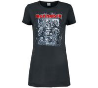 Amplified Womens Eddie Iron Maiden T-Shirt Dress XL Charcoal