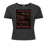 Amplified Women's Flamingo Sleep Token Crop Top in Charcoal | Size: 2XL Amplified Charcoal 2XL