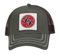 Amplified Women's Foo Fighters Trucker Cap in Khaki Amplified Khaki One Size
